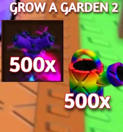 500x SUPER WATERING CAN + 500x SUPER SPRINKLER GROW A GARDEN 2