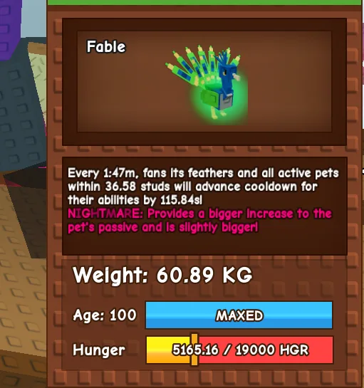 Huge Nightmare Peacock 60.89kg — Account account
