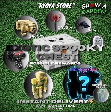 EXOTIC SPOOKY CHEST 10x PIECES
