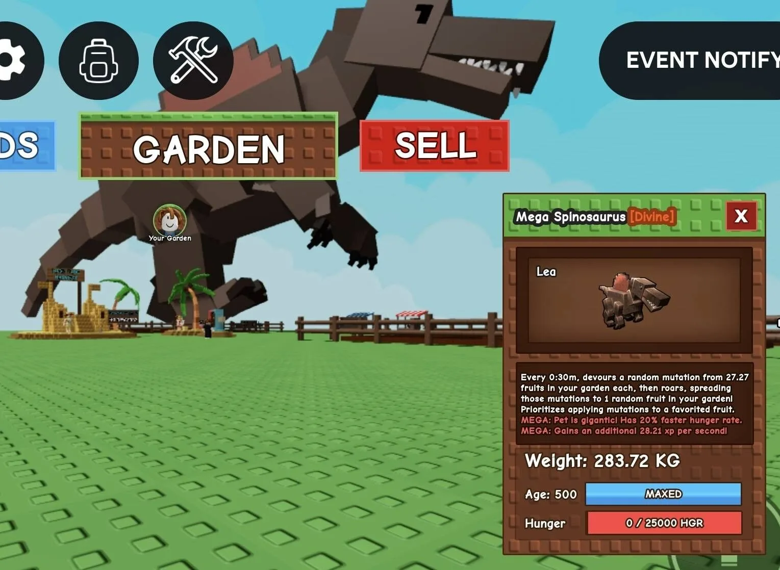 Huge MEGA Spinosaurus - 283.72 KG (Age 500)