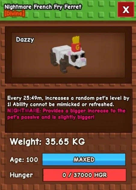 35KG French Fry Ferrets for GOOD PRICE!! — Account account