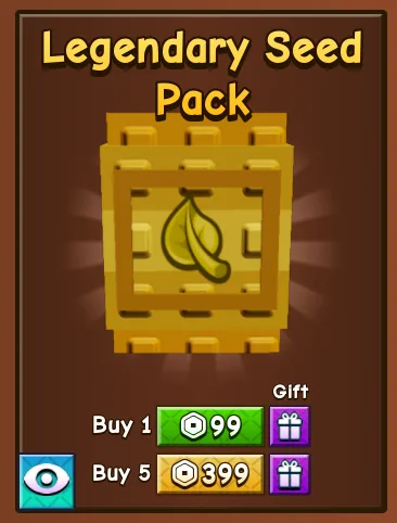 x1 Legendary Seed Pack