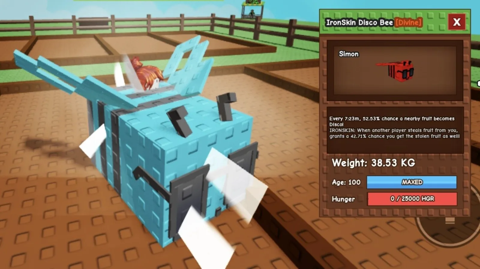 Huge IRONSKIN Disco Bee - 38.53 KG (Age 100) — Account account