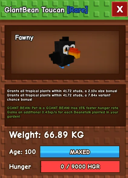 TOUCAN 67KG Fast Delivery — Account account