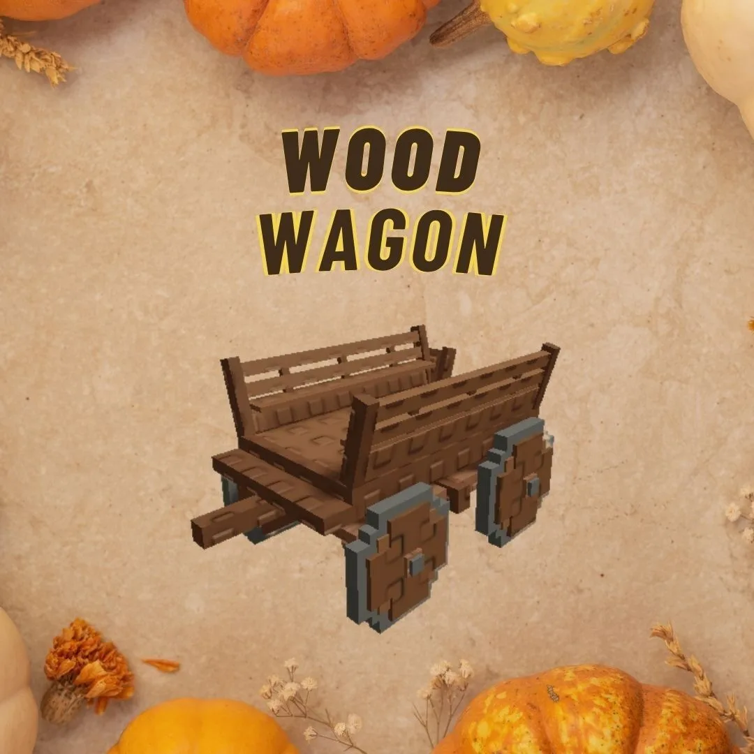 Wood Wagon INSTANT DELIVERY - Grow a Garden 2