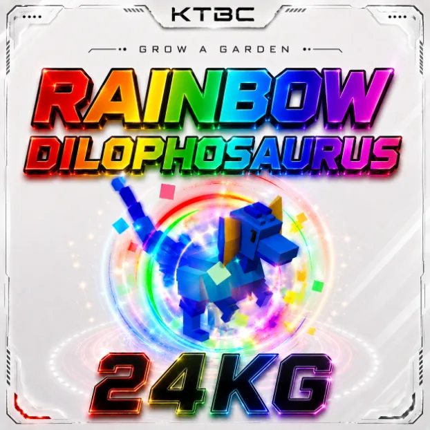 RAINBOW DILOPHOSAURUS 24KG Beast Instant Delivery KTBC