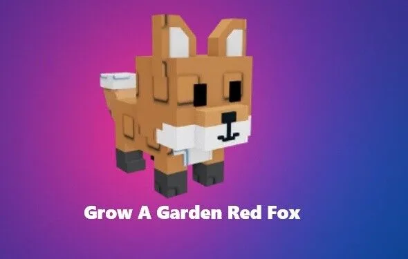 Pet (Get 2 For 1 ) Red Fox Grow a Garden Instant Delivery Safe trade GAG — Account account