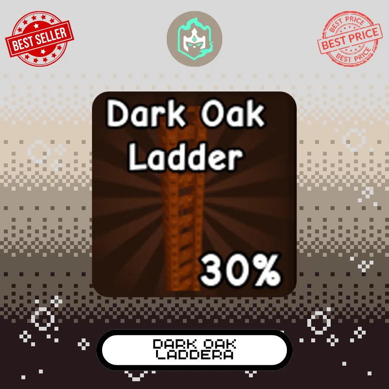 x4 Dark Oak Ladder Clean & Safe Guaranteed Instant Delivery