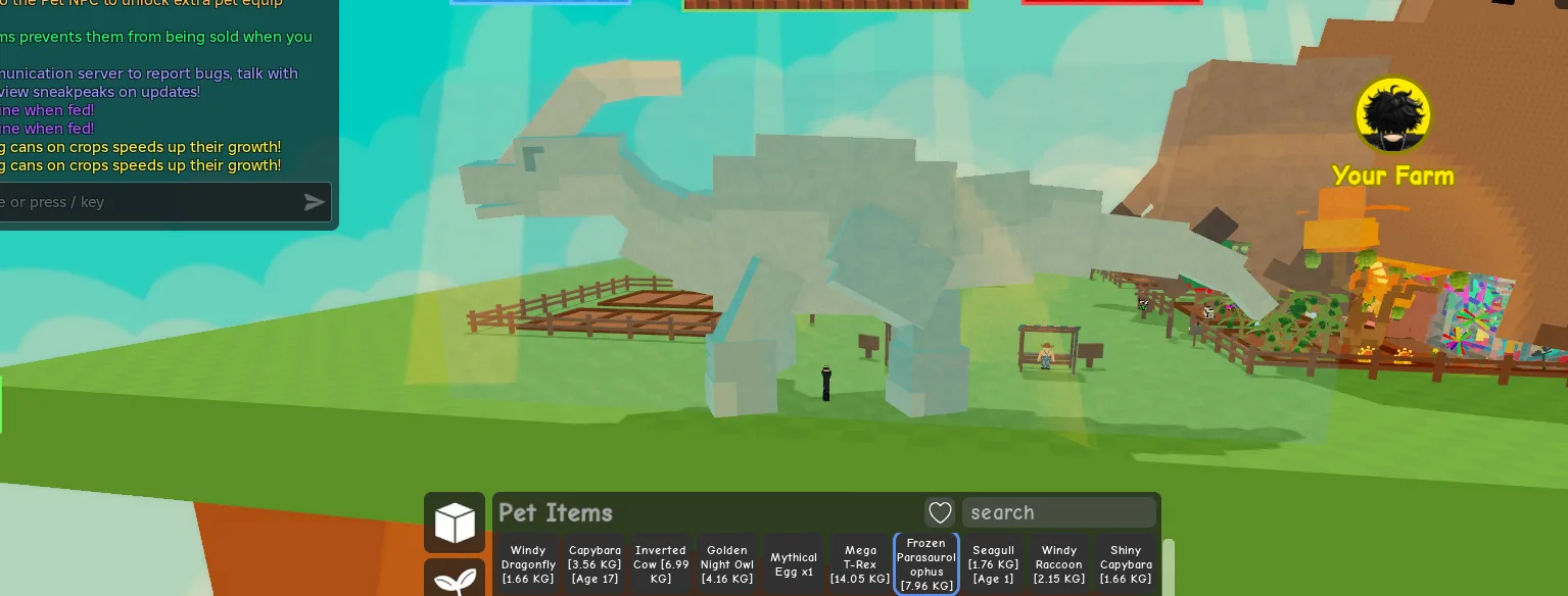 BIGGEST HUGE RADIANT PARASAUROLOPHUS HUGE 1/1 100 GURANTED PET