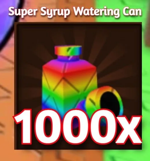 1000x Super Syrup Watering Can GROW A GARDEN 2