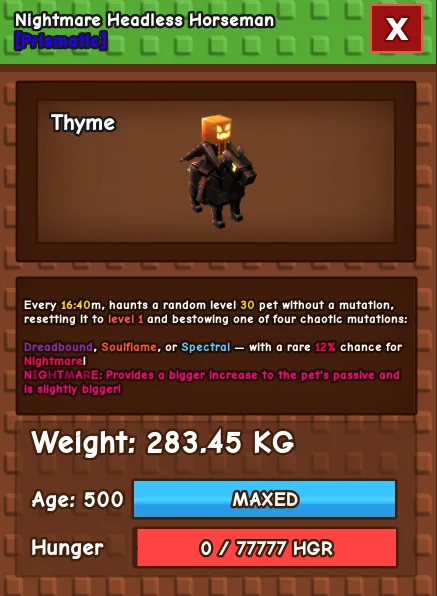 Nightmare Headless Horseman 280 KG Age 500 instant delivery titanic headless horseman 280kg huge headless horseman 280 kg nightmare hhh 280kg