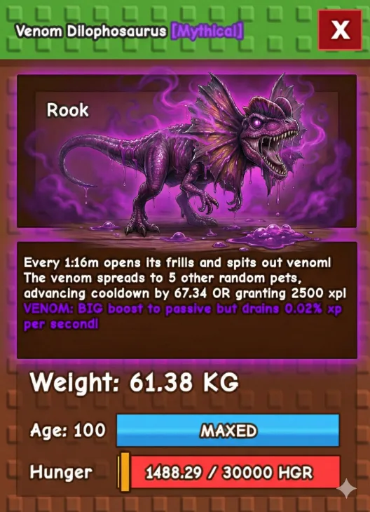 60kg Huge Venom Dilo superhandsome — Account account