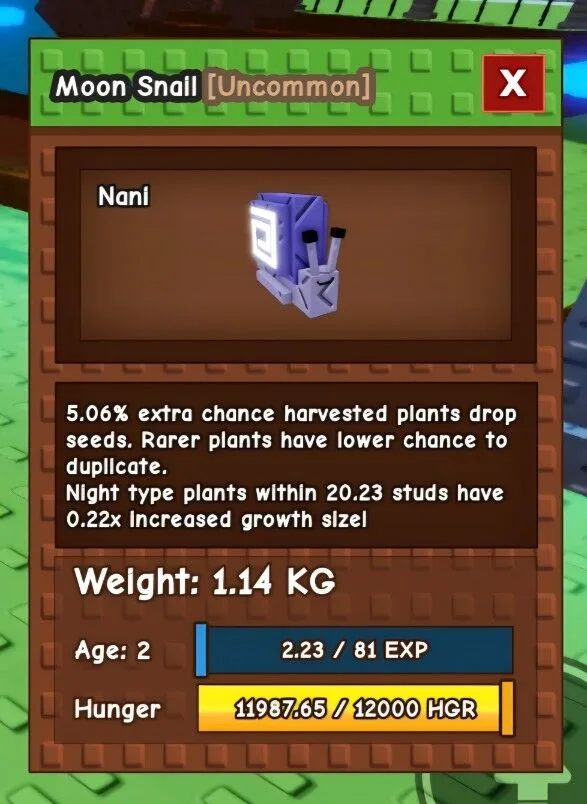 Moon Snall (Novo Pet) Delivery