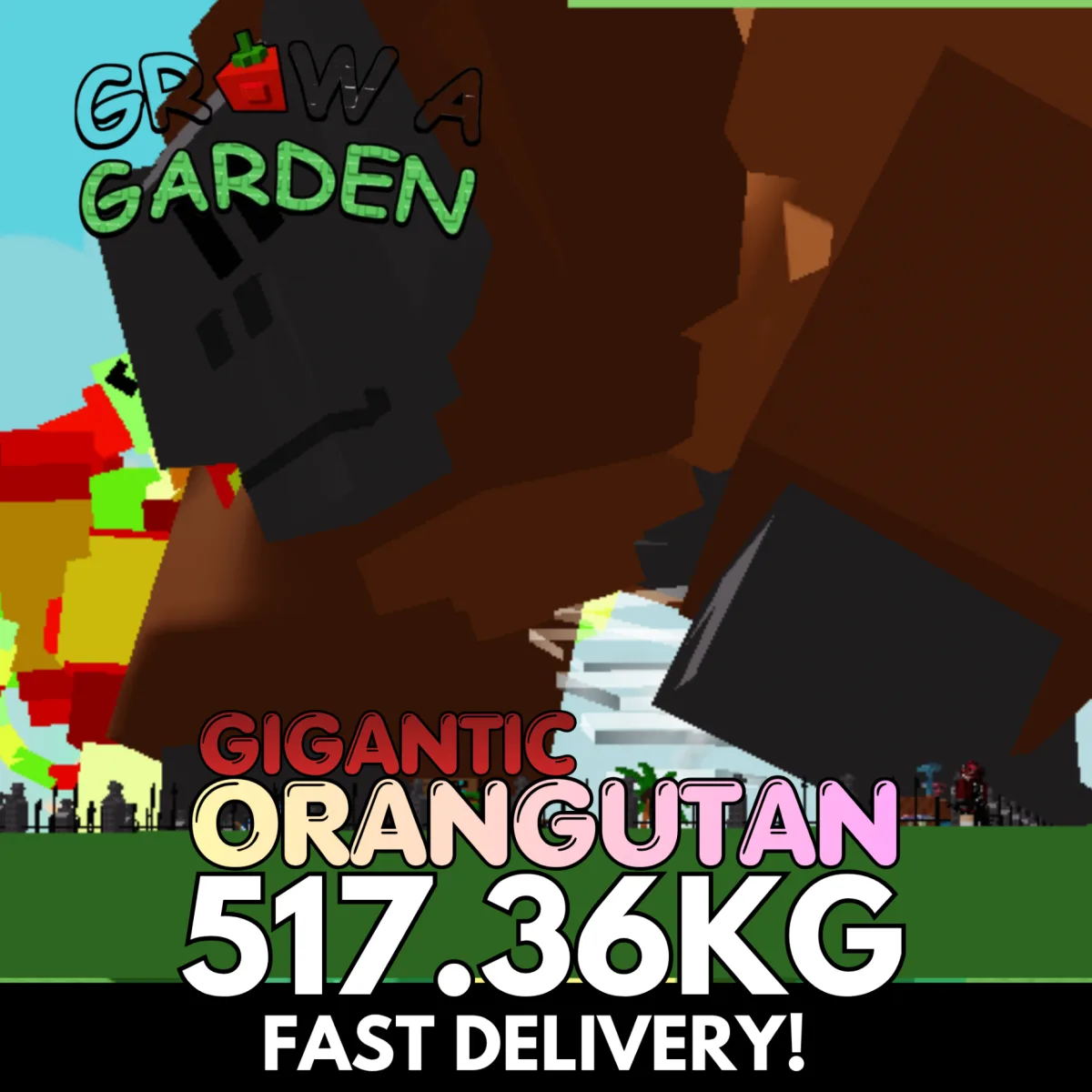 GIGANTIC ORANGUTAN 517.36KG COLOSSAL Age 500 INSTANT DELIVERY