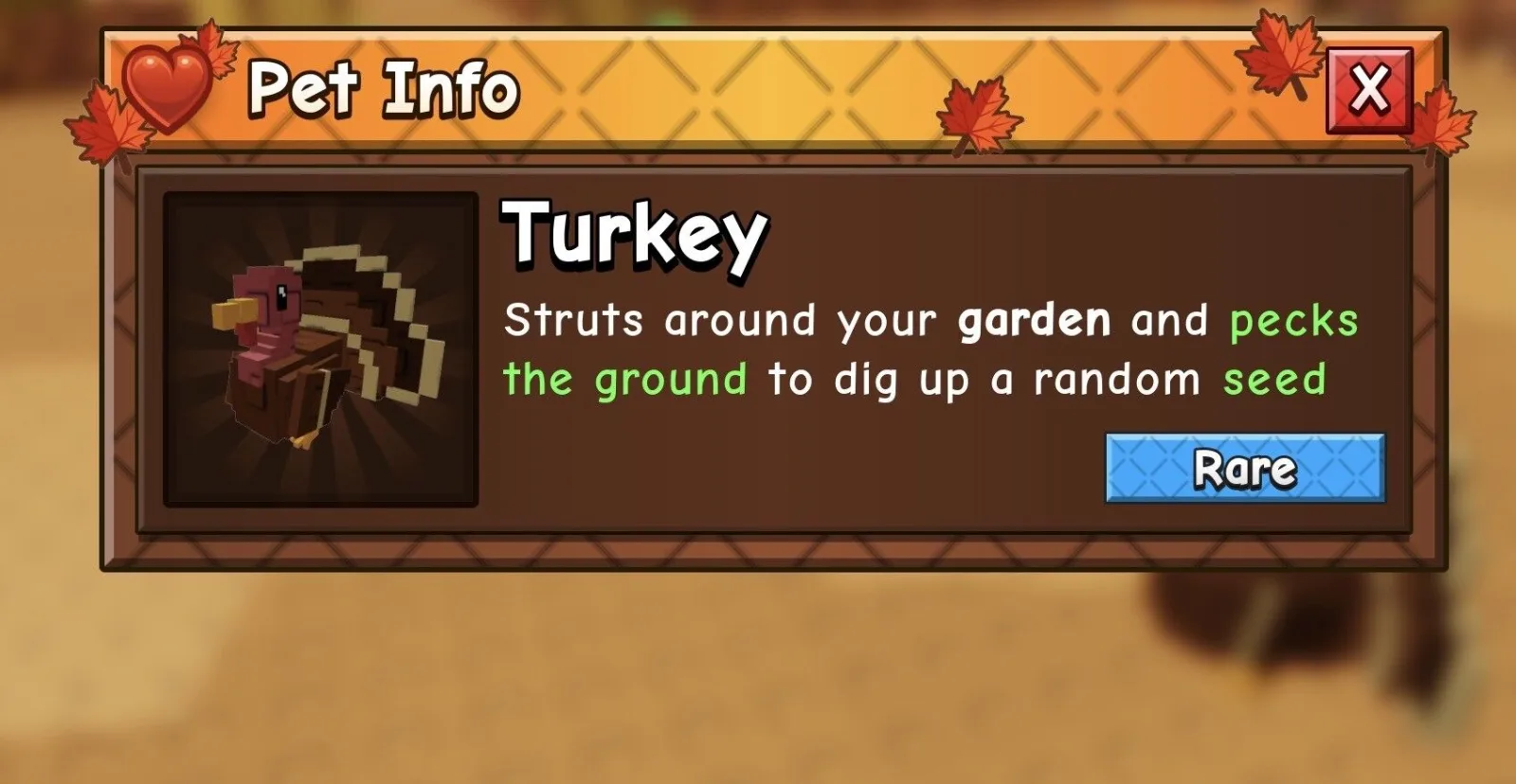 Turkey (Rare)