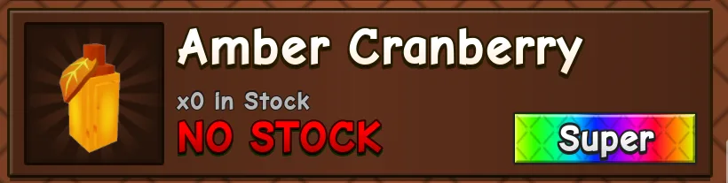 Amber Cranberry Seed (Super)