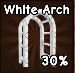 1x White arch