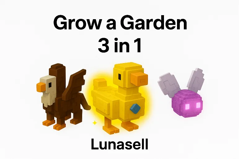 GRIFFIN + GOLDEN GOOSE + PIXIE + 3 IN 1 COMBO GROW A GARDEN INSTANT FAST DELIVERY