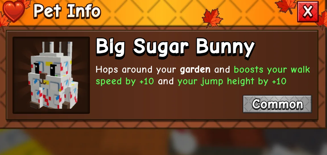 1x Big Sugar Bunny (FAST DELIVERY, CHEAPEST) (Common)