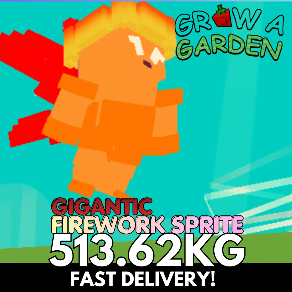 GIGANTIC FIREWORK SPRITE 513.62KG COLOSSAL Age 500 INSTANT DELIVERY