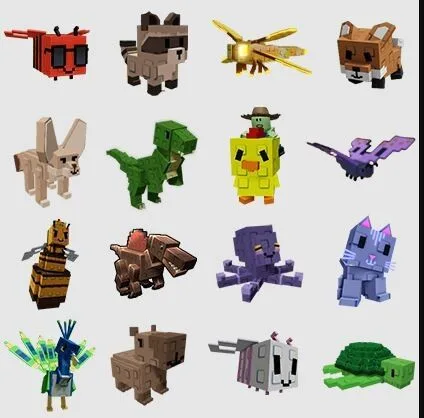 Raccoon Spinosauru Dragonfly Butterfly Queen Bee Disco Bee T-Rex Moon Cat Zombie Chicken + Mimic Octopus + Cooked Owl Red Fox — Account account