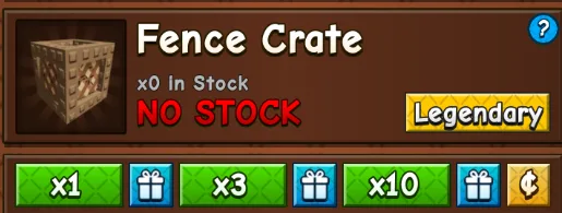 Fence Crate x1 299R Props Grow A Garden 2 Send via Gift - Instant Delivery(24/7 Online ) — Account account