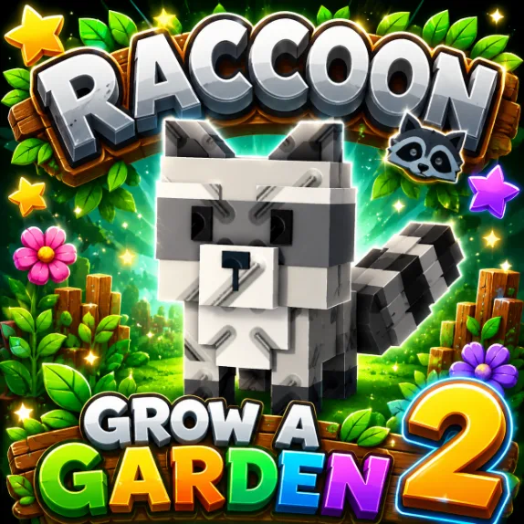 RACCOON - Grow A Garden 2 READY STOCK INSTAN DELIVERY — Account account