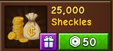 25000 Sheckles 50R
