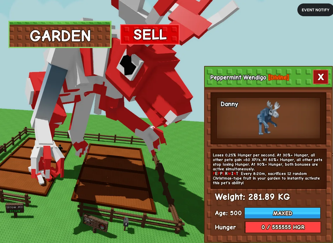 281.89kg Peppermint Wendigo