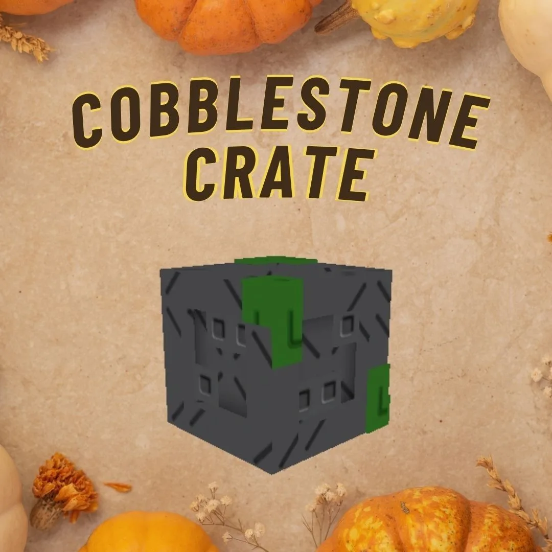 x50 Cobblestone Crate INSTANT DELIVERY - Grow a Garden 2