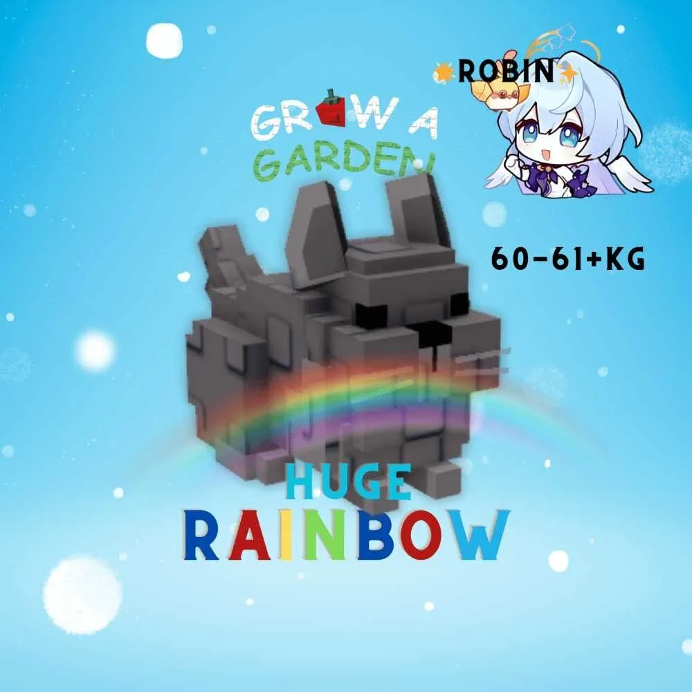HUGE Rainbow Chinchilla - 60-61+KG - Regular Chinchilla - Grow a Garden — Account account