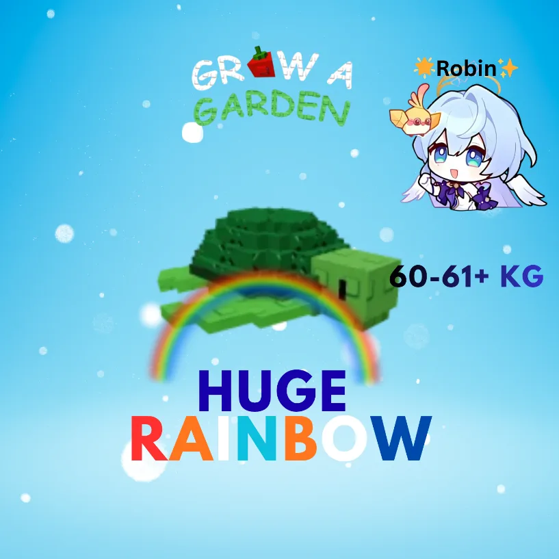 HUGE Rainbow Sea Turtle - 60-61+KG - Grow a Garden — Account account
