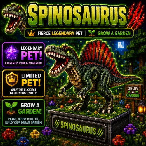 Spinosaurus Fierce Legendary Pet Grow a Garden — Account account