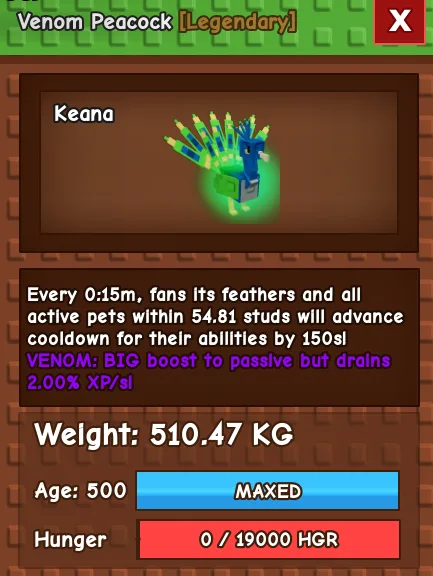 CHEAPEST Venom Colossal Peacock Bundle! 510kg Venom Peacock + 493kg Peacocks! Fast Delivery Good price Comes with 2 TITANIC peacocks