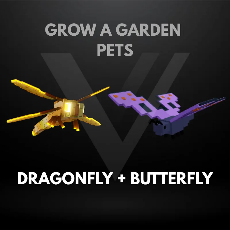 Bundle 4 - Dragonfly + Butterfly - Grow A Garden Pets
