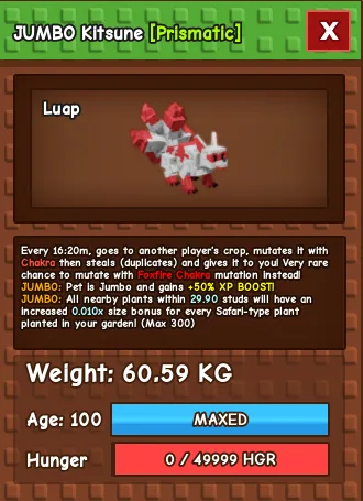 Jumbo Kitsune — Account account