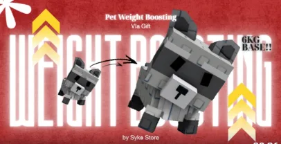 PET BOOSTING WEIGHT / BOOSTING KG TO HUGE 60/61/62KG/ 280KG INC AGE 500