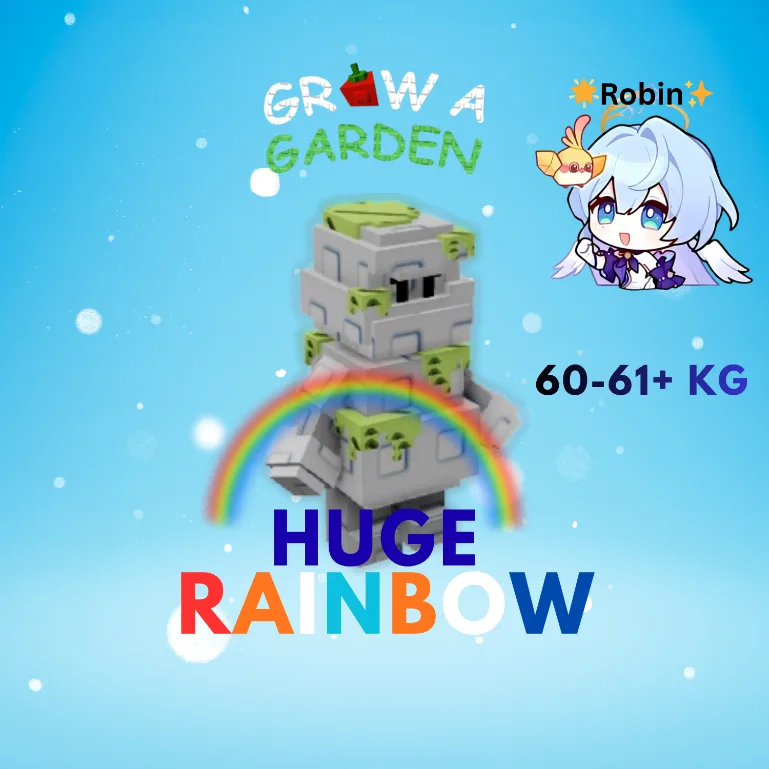 HUGE Rainbow Golem - 60-61+KG - Grow a Garden — Account account