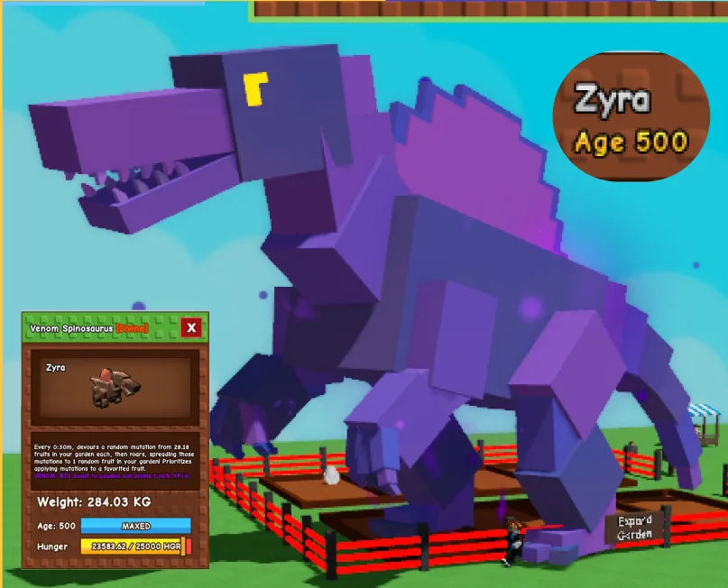 Huge Venom Spinosaurus 280Kg+ 30s Skill — Account account