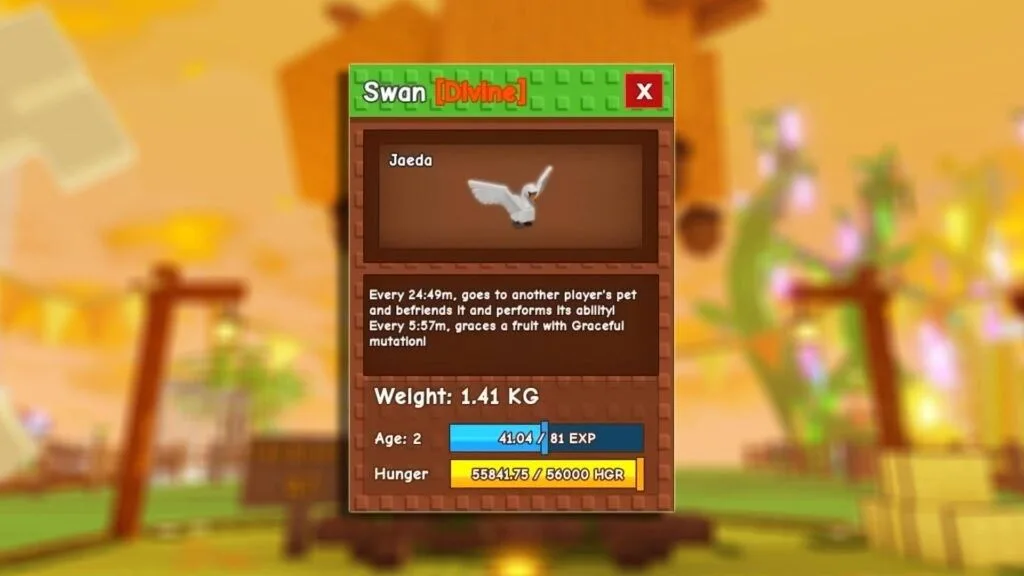 Swan random weight — Account account