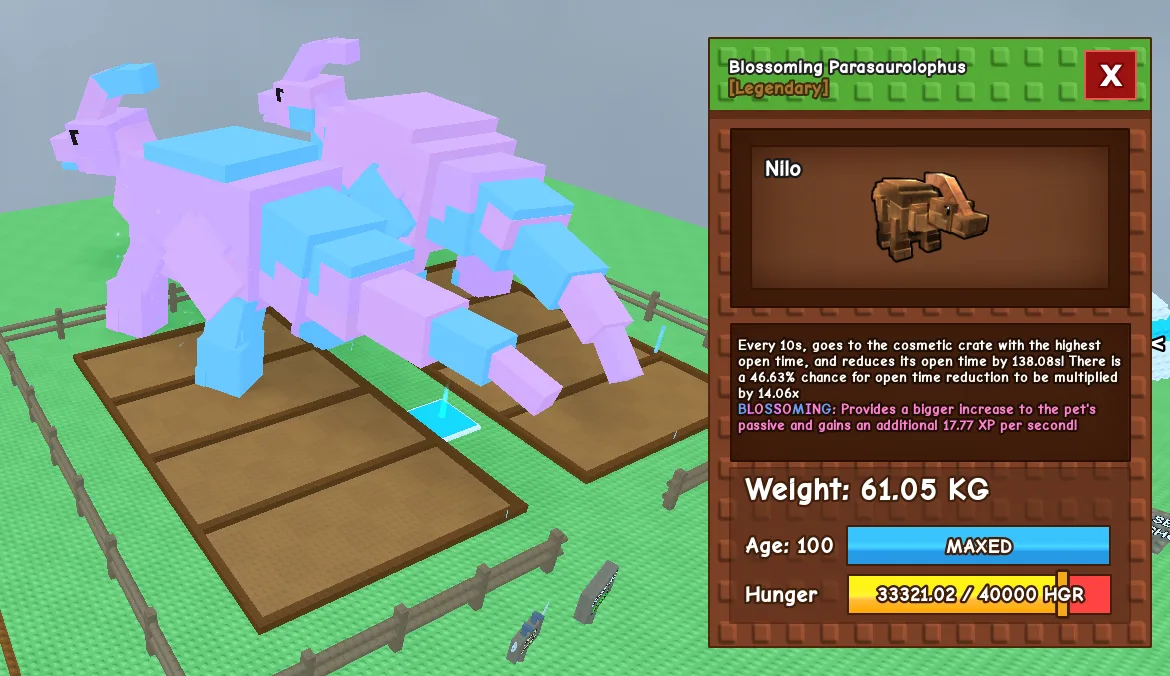 BLOSSOMING PARASAUROLOPUS 60KG++ HUGE SEMI TITANIC — Account account