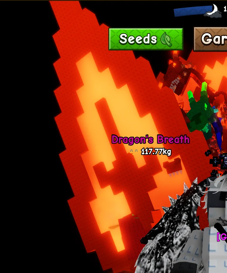 GROW A GARDEN 2 ACCOUNT with 100KG+ FRUIT + 50 DRAGONS BREATH SEED and more — Account account