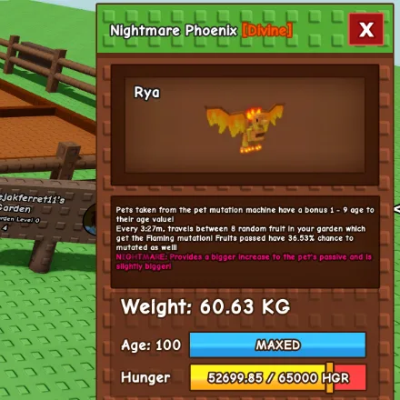 HUGE PHOENIX 60KG-61KG REAL STOCK FAST TRADE VENOM / NIGHTMARE PHOENIX — Account account