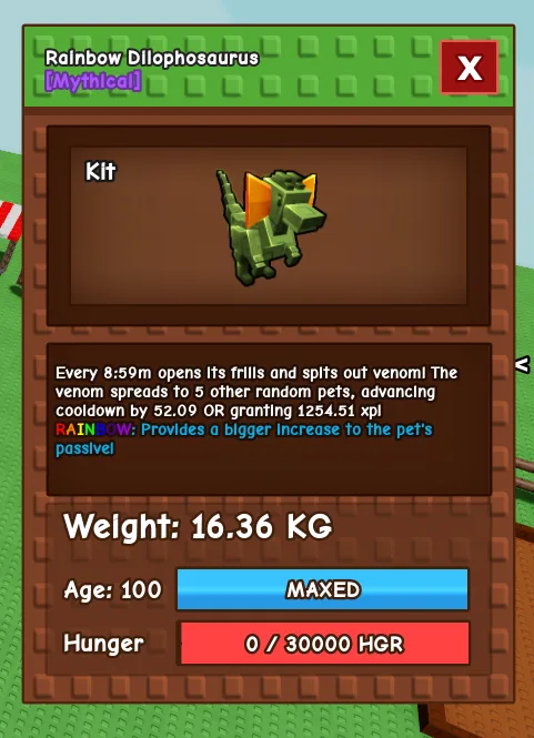 max age average size rainbow — Account account