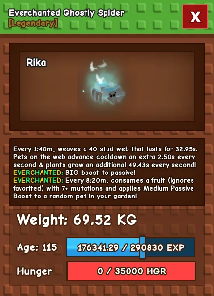EVERCHANTED GHOSTLY SPIDER 69.25KG AGE 115 - INSTAN DELIVERY