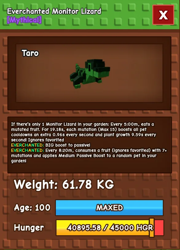 HUGE MONITOR LIZARD NM / VENOM / EVER 60KG - 61KG