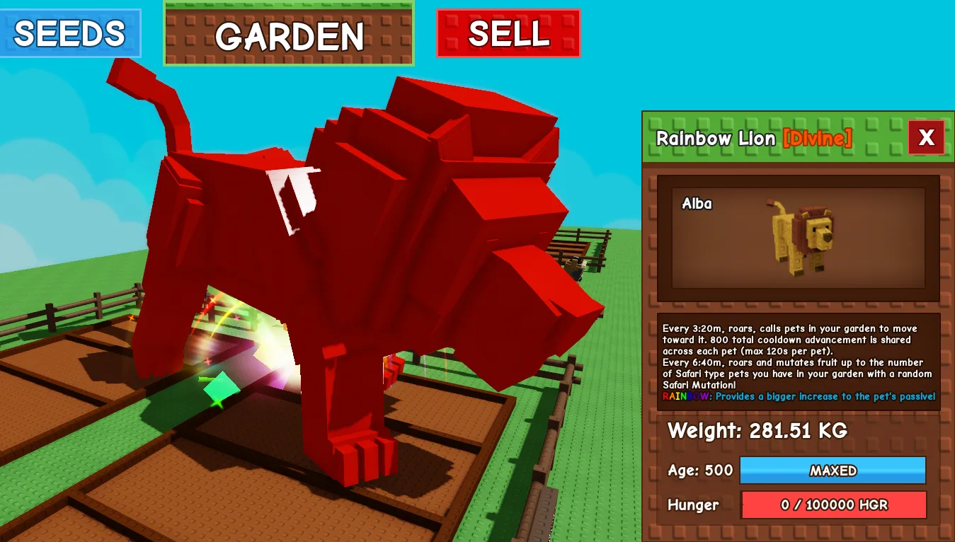 281.51kg Rainbow Lion