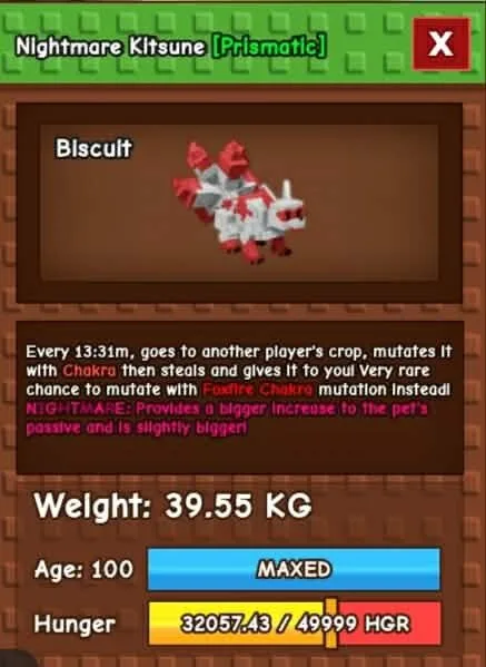 NIGHTMARE KITSUNE 39KG CHEAP AND FAST DELIVERY !!! — Account account