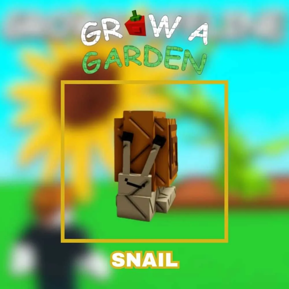 Pet Get 2 Snail Grow a Garden Instant Delivery Safe trade GAG — Account account
