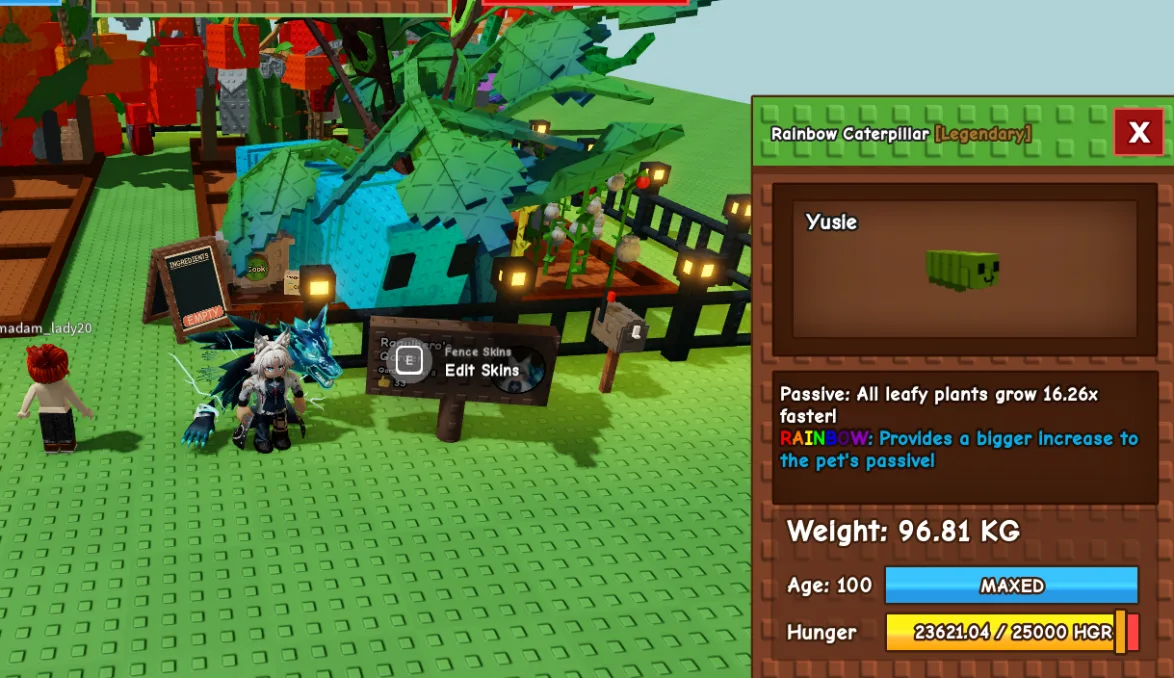 COLOSSAL TITANIC HUGE GIANT RAINBOW CATERPILLAR (RAINBOW MUTATION) 96.81KG 100AGE // CLEAN // CHEAP // RUSH // RARE // COLLECTORS ITEM